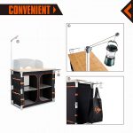 KingCamp Bamboo Multifunctional Cooking Table with Lantern Pole KC3914 (2)