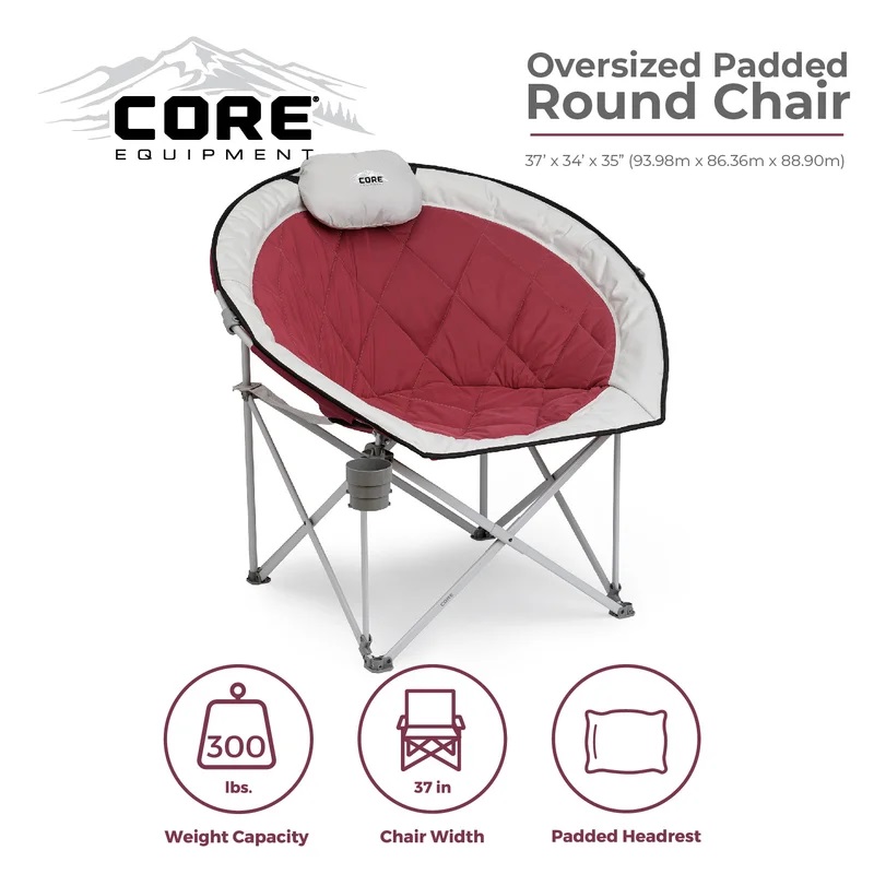 round padded chair