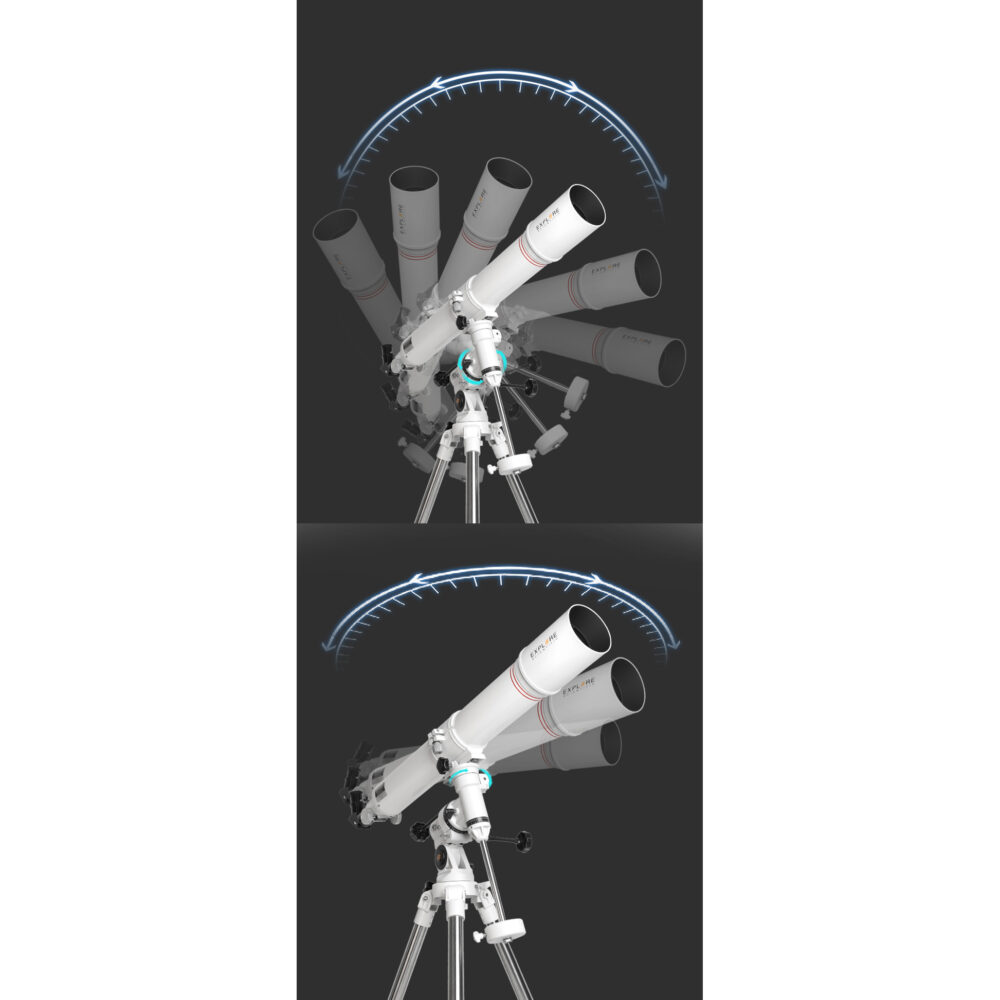 تلسکوپ شکستی اکسپلورساینتیفیک 80 میلی متری مدل FirstLight همراه با مقرEQ3