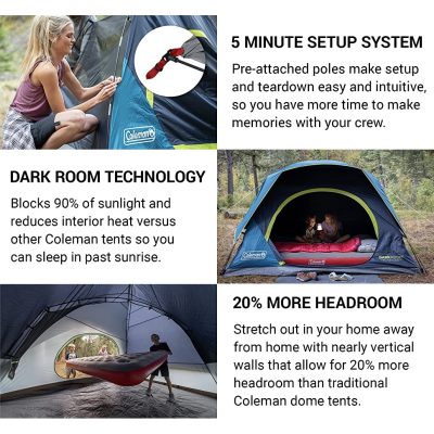 Coleman 4-Person Dark Room™ Skydome™ Camping Tent (9)