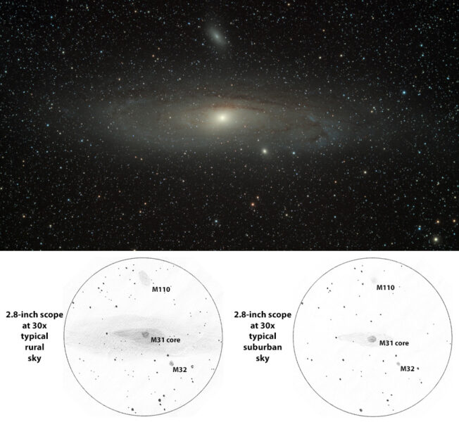چرا نمی توانم کهکشان آندرومدا را ببینم؟1