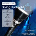 360LIGHT TW-1033 LONG DISTANCE RECHARGEABLE LED FLASHLIGHT UNDERWATER TORCH (3)