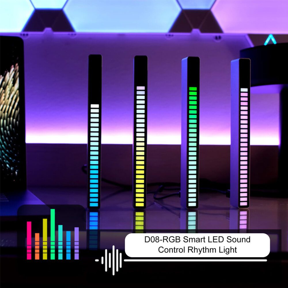 D08-RGB SMART LED LIGHT BARS SOUND CONTROL RHYTHM LIGHT (12)