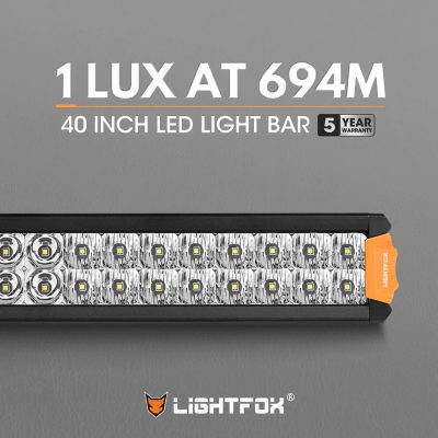 LIGHTFOX RIGEL SERIES 40INCH OSRAM LED LIGHT BAR 1LUX @ 694M 30,192 LUMENS (5)