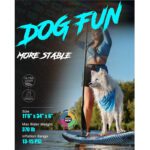 MYBOAT DOG FUN EXTRA WIDE INFLATABLE PADDLE BOARD
