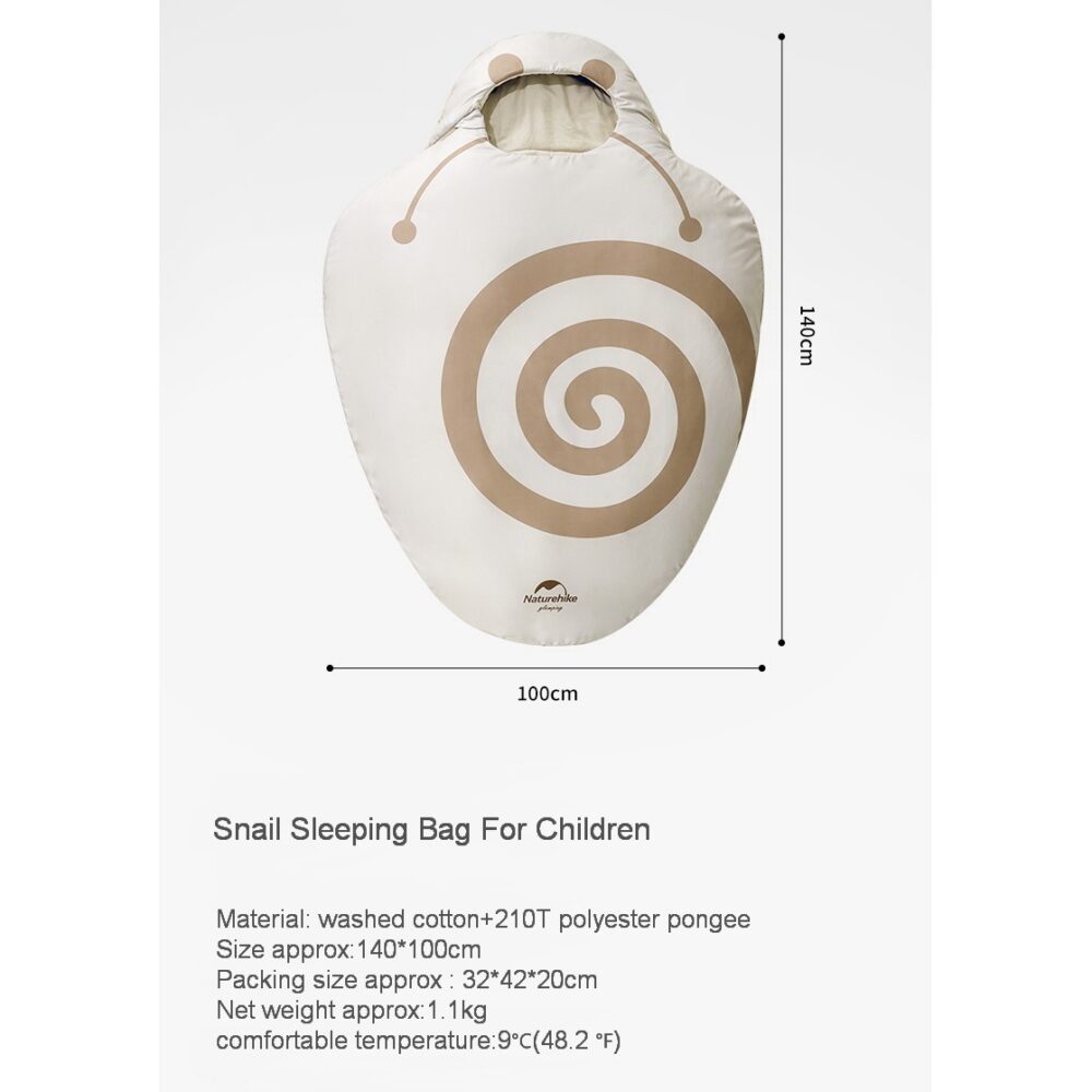 کیسه خواب کودک تک نفره نیچرهایک مدل Snail Children (8)
