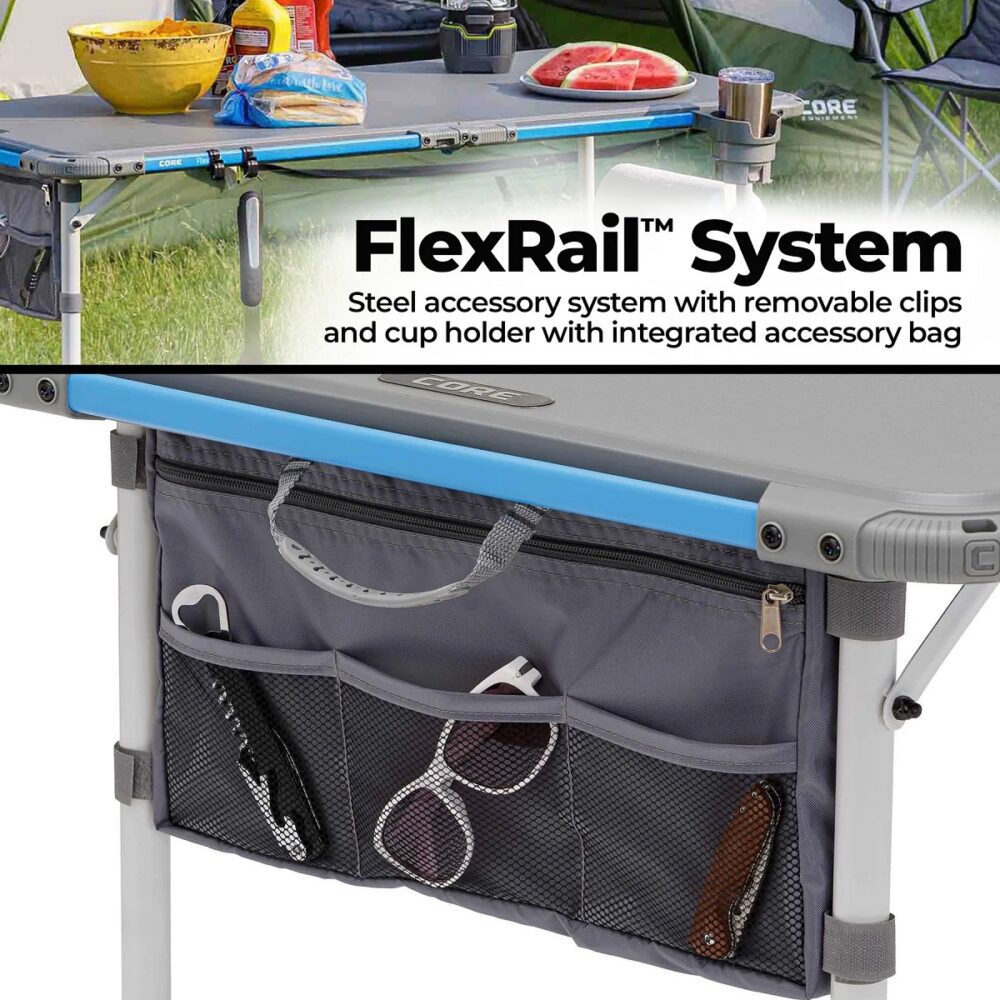 CORE EQUIPMENT 4 FOOT OUTDOOR TABLE WITH FLEXRAIL (3)