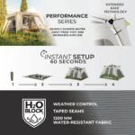 CORE EQUIPMENT 4 PERSON INSTANT CABIN PERFORMANCE TENT  8ft x 7ft (5)