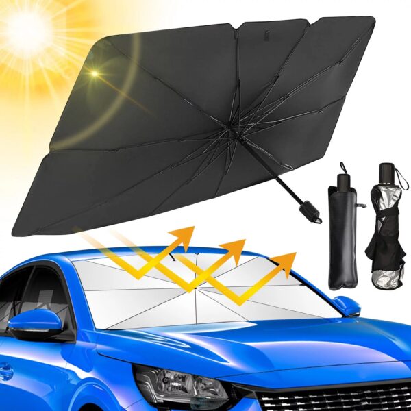 TOBY'S FOLDABLE CAR FRONT SUN SHADE UV COVER (2)