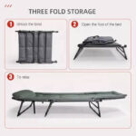 AL BAWADI FOLDING CAMPING CHAIR BED WITH COMFORT PILLOW (3)