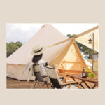 CONTOOSE COTTON PYRAMID 6 PERSONS GLAMPING TENT (7)
