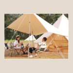 CONTOOSE COTTON PYRAMID 6 PERSONS GLAMPING TENT (8)