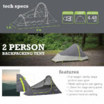 OUTDOOR PRODUCTS (ODP) 2 PERSON BACKPACKING TENT (5)