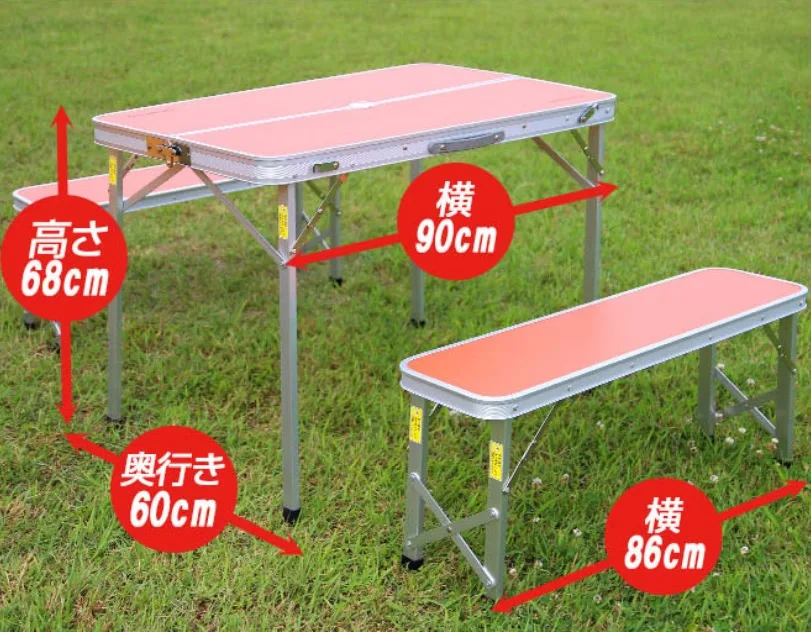 میز و صندلی سفری هوم‌کوردی مدل Aluminum Picnic Table - Image 9