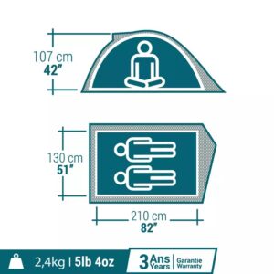 چادر دو نفره کمپینگ کچوا مدل MH100