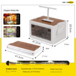 باکس مواد غذایی کانتوس مدل Transparent door 48L همراه با چراغ LED (5)