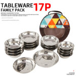 ست ظروف کمپینگ 17 تکه CLS مدل 17P Tableware Family Pack (1)