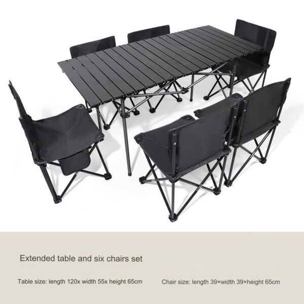 ست میز و صندلی 6 نفره کمپینگ مدل Sketching Table and Chair (1)