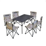 ست میز و صندلی کمپینگ 6 نفره البوادی مدل TBLCH06