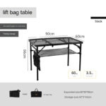 میز فلزی تاشو کمپینگ Mounthiker مدل Lifting Bag Table (2)