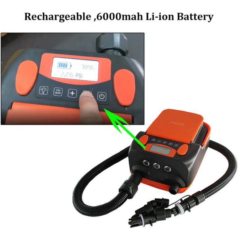 مشخصات، قیمت و خرید پمپ باد فندکی شارژی استرمی مدل HT-790 | ایران کمپینگ