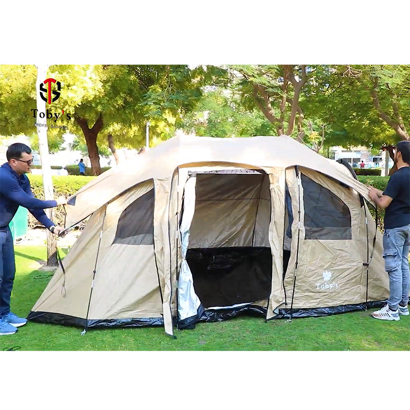 TOBY'S TUNNEL PROFESSIONAL 6 to 8 PERSONS CAMPING TENT (3)