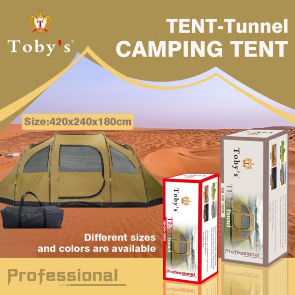 چادر کمپینگ 6 تا 8 نفره توبیز مدل Tunnel Tent