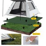 OUTDOOR CAMPING TENT FLOOR WATERPROOF FOLDABLE MAT