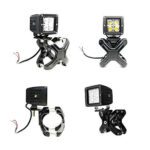 BLACK WHALES 2 to 3 INCHES OFFROAD LIGHTS TUBE CLAMP MOUNT (2)