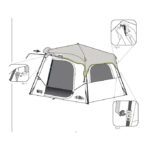 CORE EQUIPMENT 6 PERSON INSTANT CABIN BLOCKOUT TENT 11ft x 9ft (1)