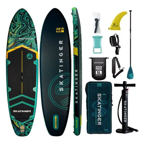 پدل برد Serial برند Skatinger رنگ سبز