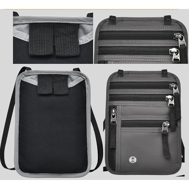 کیف پاسپورتی گردنی مجهز به فناوری پیشرفته RFID مدل A05 - Image 4