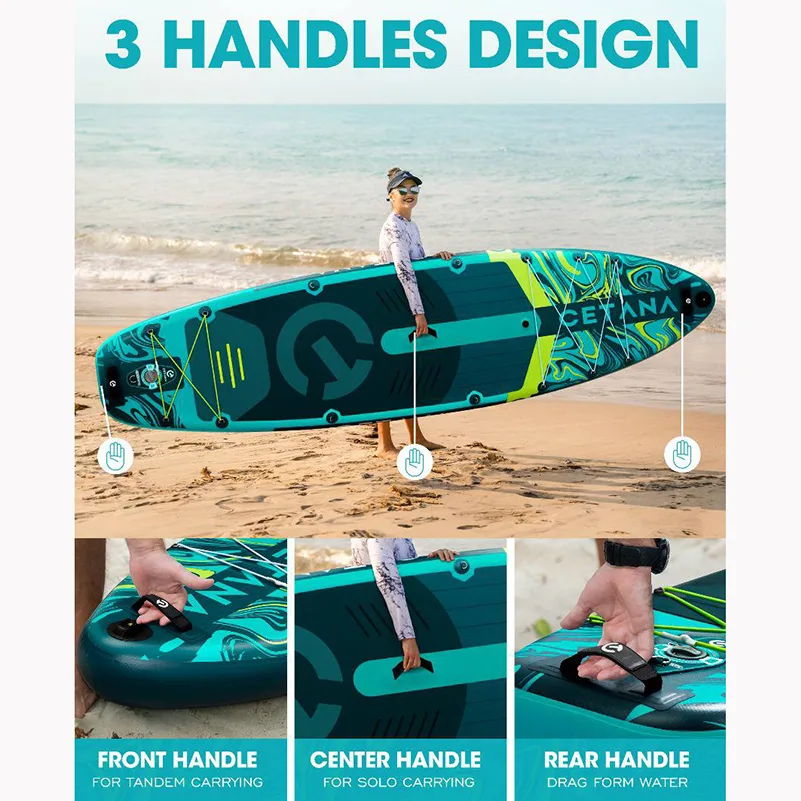 CETANA HUNTERGLIDE GREEN PADDLE BOARD (1)