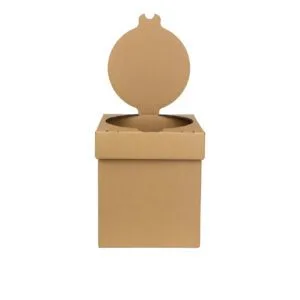 HIGH-STRENGTH CARDBOARD OUTDOOR TOILET