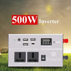 پاوربانک چندکاره توبیز مدل BTY-70 با اینورتر 500W و چراغ کمپینگ