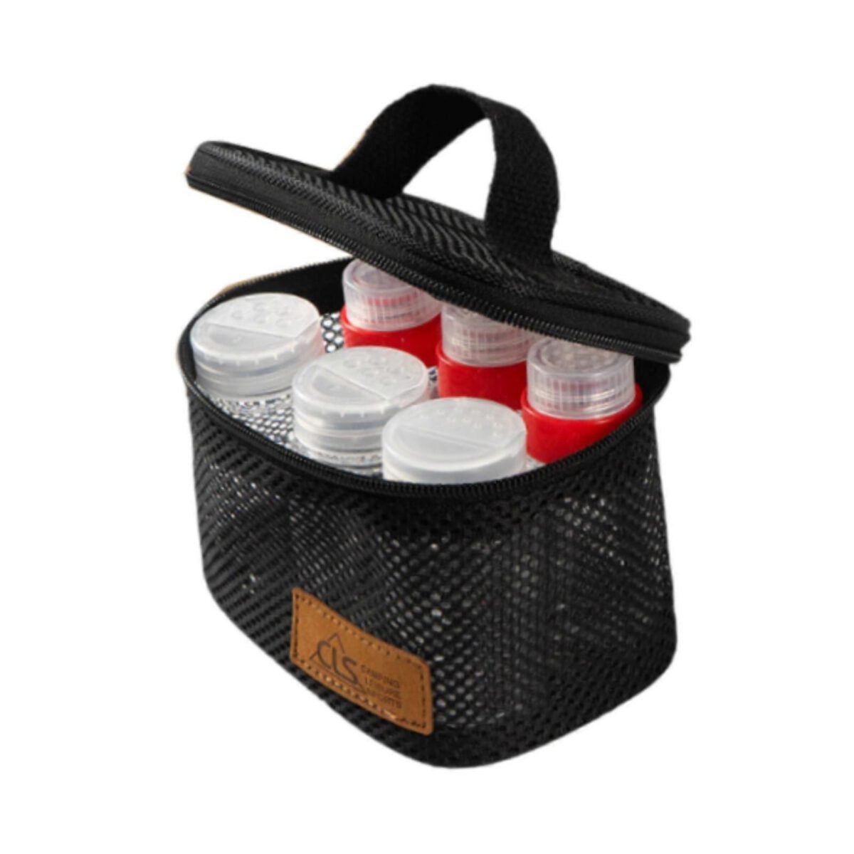 CLS 6-PIECE CAMPING SPICE SET WITH MESH CARRYING CASE