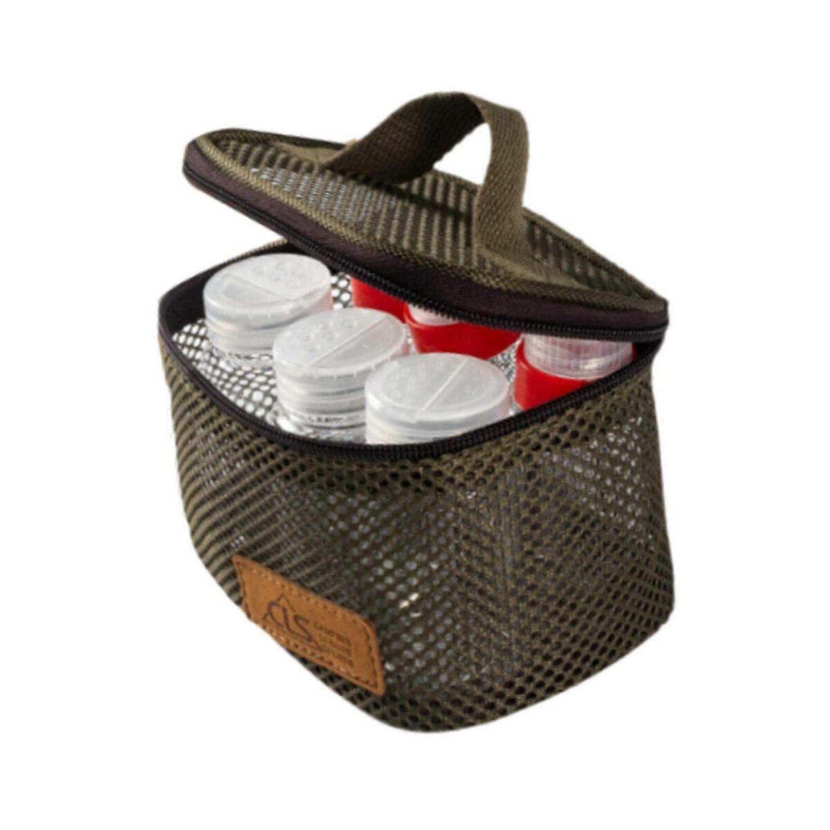 CLS 6-PIECE CAMPING SPICE SET WITH MESH CARRYING CASE