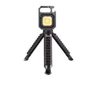 چراغ تاکتیکال کمپینگ مدل COB Rechargeable Keychain Light W5130 همراه با سه‌پایه