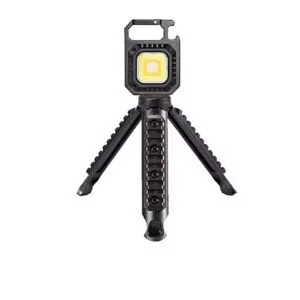 چراغ تاکتیکال کمپینگ مدل COB Rechargeable Keychain Light W5130 همراه با سه‌پایه