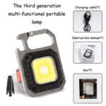 COB RECHARGEABLE KEYCHAIN LIGHT W5130 WITH TRIPOD