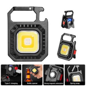COB RECHARGEABLE KEYCHAIN LIGHT W5130 WITH TRIPOD