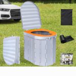 FOLDING TRAVEL TOILET WITH SEAT PAD