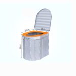 FOLDING TRAVEL TOILET WITH SEAT PAD