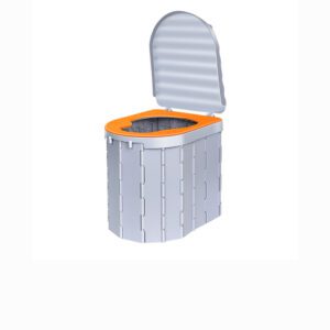 FOLDING TRAVEL TOILET WITH SEAT PAD