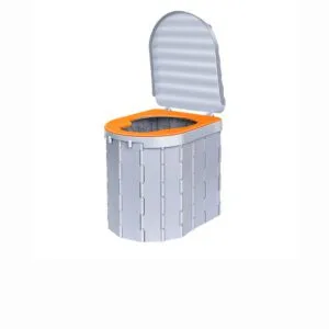 FOLDING TRAVEL TOILET WITH SEAT PAD