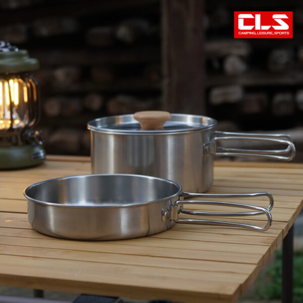 ست ظروف آشپزی کمپینگ 1 تا 3 نفره CLS مدل دو تکه