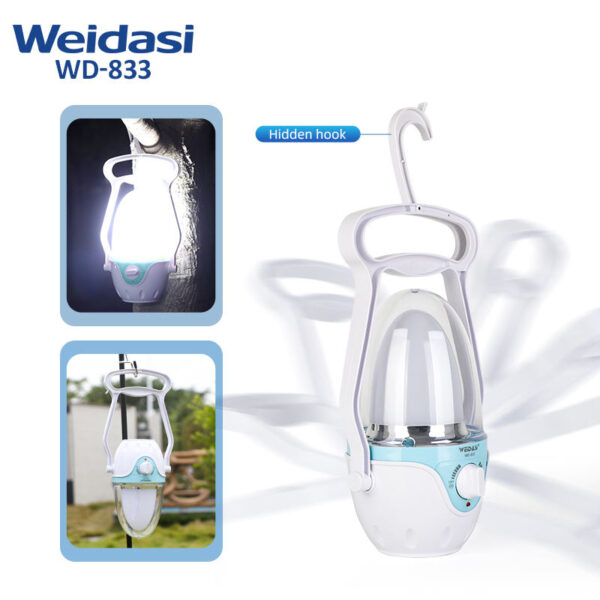 لامپ شارژی فانوسی ویدایسی مدل WD-833