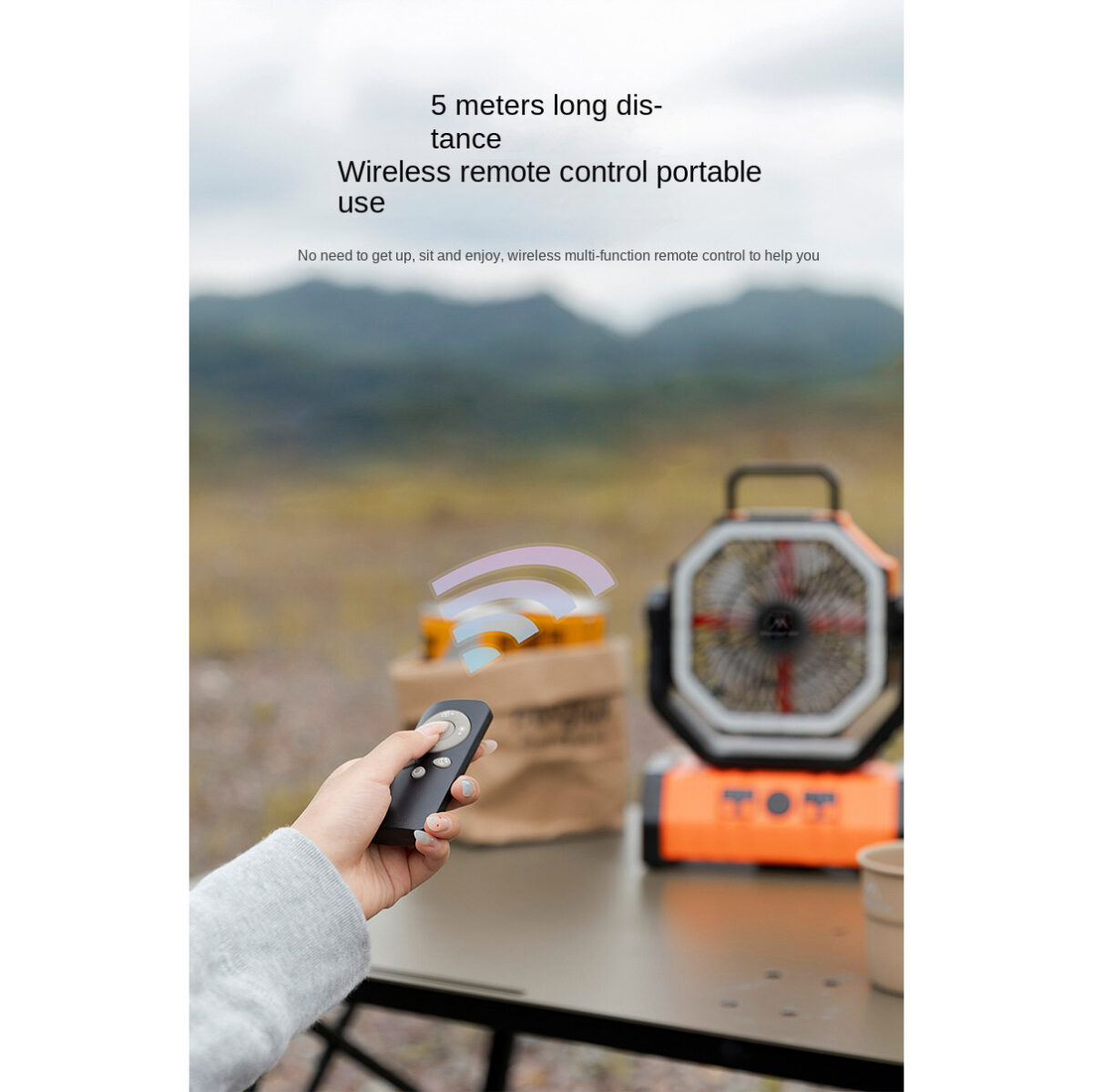 MOUNTAINHIKER SZK1035 RECHARGEABLE PORTABLE TABLE FAN