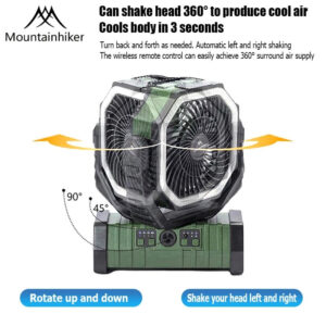 پنکه شارژی Mountainhiker مدل Cybertron Fan v2