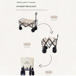 MOUNTAINHIKER WIDE FOLDING WHEEL CAMPING CART 